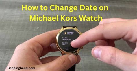 changing date on michael kors watch|how to change Michael Kors date.